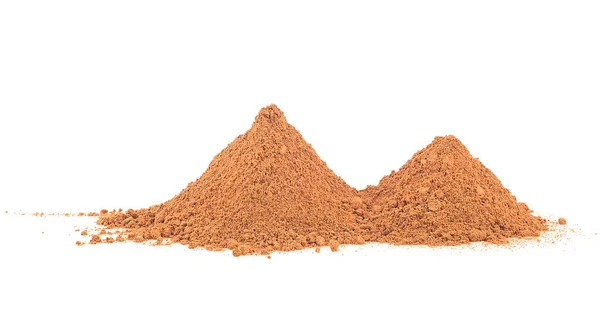 Heap Ground Cinnamon Isolated White Background Cinnamon Powder — Stockfoto