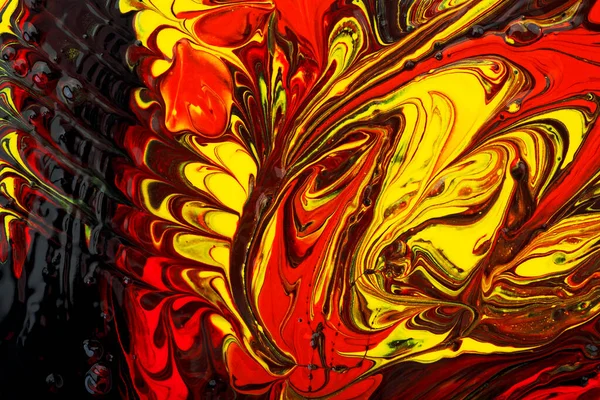 Modern Sanat Konsepti Farklı Renkler Yağlı Boya Yakın Çekim Soyut — Stok fotoğraf