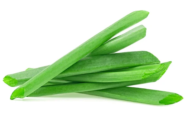 Young Green Onion Isolated White Background Fresh Green Chives — Stock Photo, Image