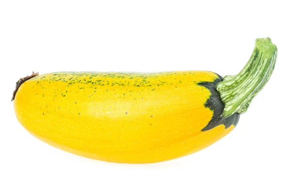 Fresh Yellow Zucchini Isolated White Background Yellow Squash — Stock Photo, Image