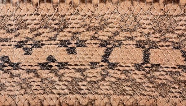 Brown snake pattern imitation, as background. Natural snake skin.