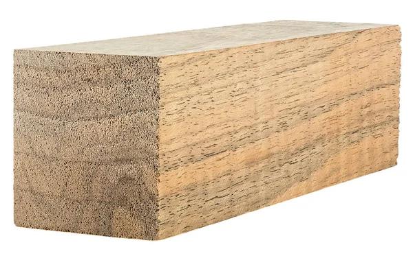 Wooden Plank Walnut Tree Isolated White Background Walnut Board — Zdjęcie stockowe