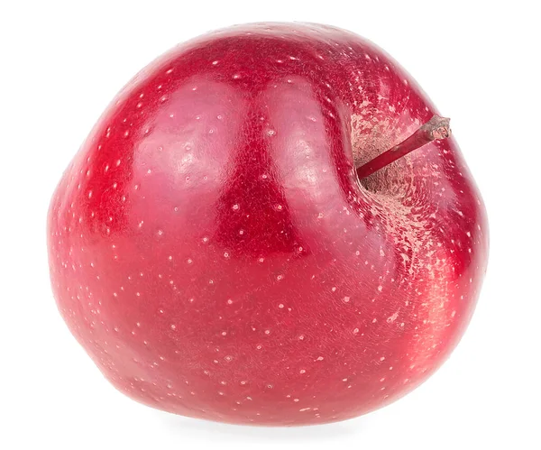 鲜红的苹果 白色背景下的孤立物 — 图库照片