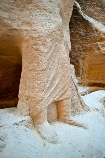 Статуя в Petra — стокове фото
