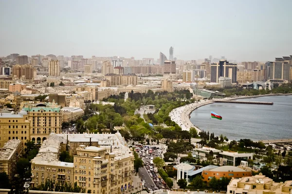 Panorama della baia di Baku — Foto Stock