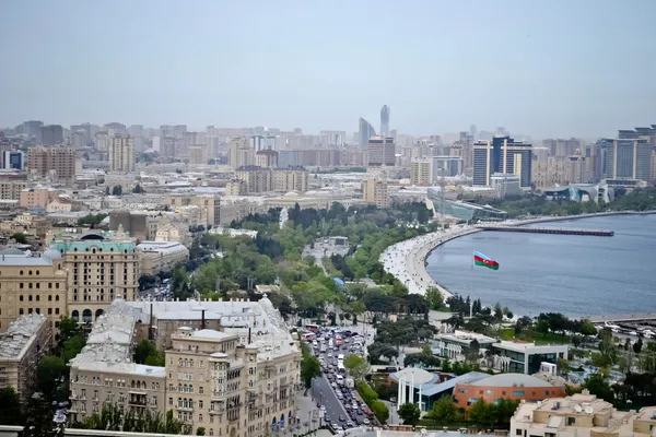 Panorama della baia di Baku — Foto Stock