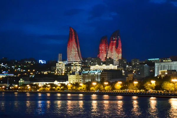 Notte Baku — Foto Stock