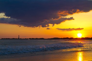 günbatımı üzerine pelerini new jersey shore yılında deniz feneri ile olabilir