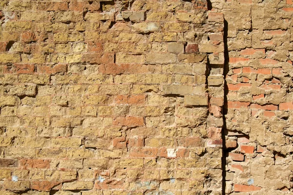 Textura peretelui de fundal a unui perete secțiune veche — Fotografie, imagine de stoc