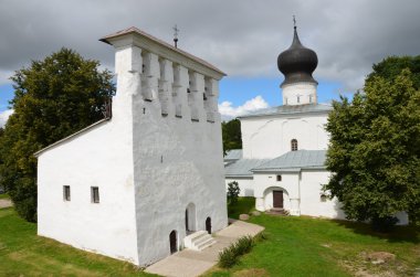 pskov Panoraması. Rusya.