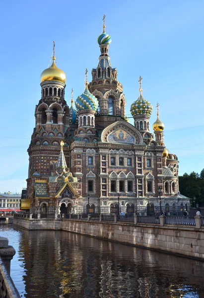 サンクトペテルブルク。血の上の鉱泉の大聖堂. — ストック写真
