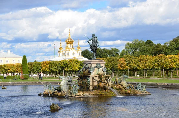 St. Petersburg. Fountains of Petergof. — Stock Photo, Image