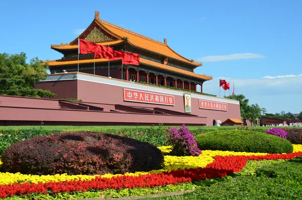 Tianan?-mannen poort in Peking, China. — Stockfoto