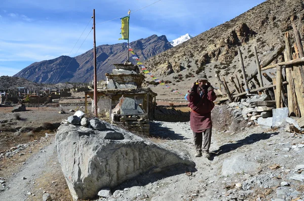 Nepal, trekking wokół anapurna. — Zdjęcie stockowe