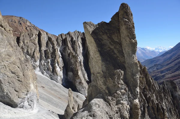 Nepal, Anapurna doğa yürüyüşü. — Stok fotoğraf