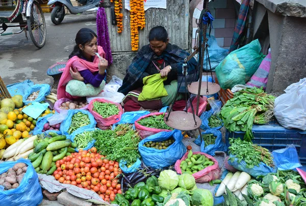 Nepal-kathmandu ulicy handlowej — Zdjęcie stockowe