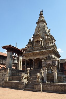Nepal, bhaktapur, durbar kare. vatsala durga Tapınağı.