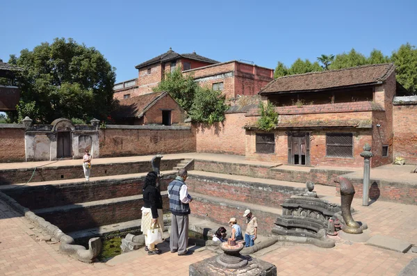 Nepal, Bhaktapur, Durbar square, the Royal Palace reservoir — Stock Photo, Image