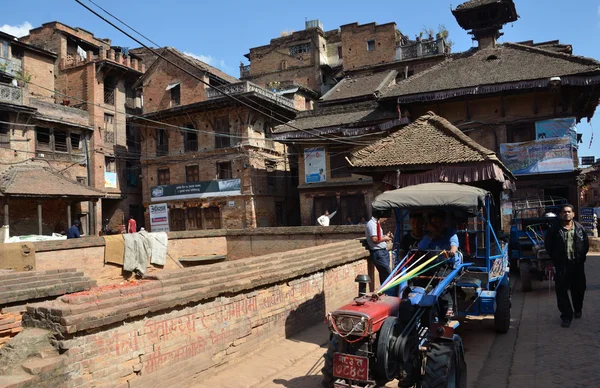 Nepal, Bhaktapur, calle cerca de la plaza Durbar . — Foto de Stock