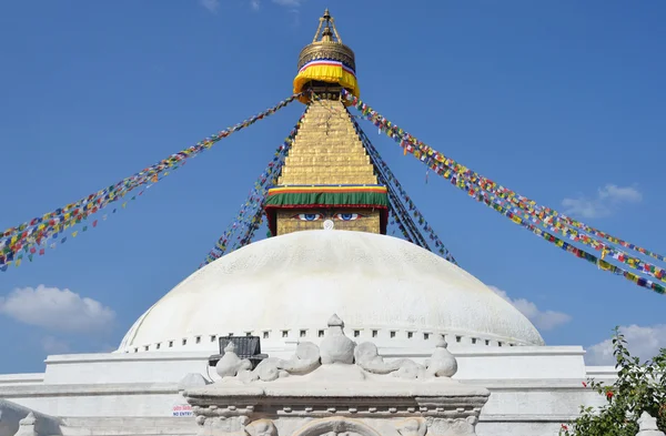 Stupa de bodinath do Nepal, katmandu,. — Fotografia de Stock