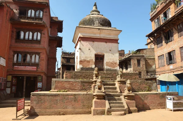 Nepal, bhaktapur, temple Caddesi üzerinde. — Stok fotoğraf