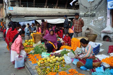 Nepal-Katmandu street ticaret