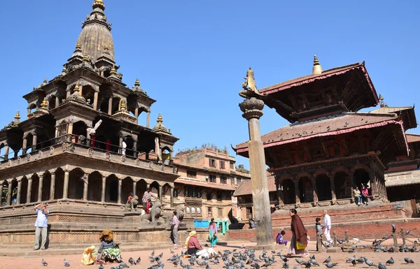 Nepál, patan, durbar tér. — Stock Fotó