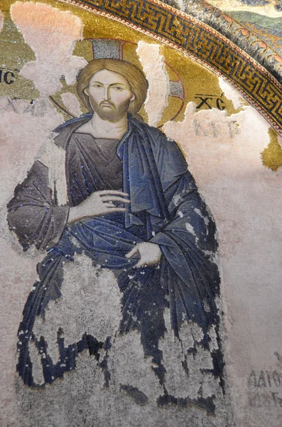 Kostel Chora v Istanbulu, starobylé fresky. — Stock fotografie