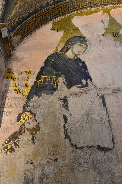 Iglesia de Chora en Estambul, frescos antiguos . — Foto de Stock