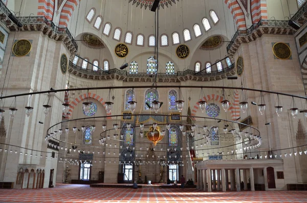 Estambul, Suleymaniye mezquita interior . — Foto de Stock