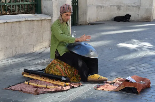 Istanbul, straatmuzikanten. — Stockfoto