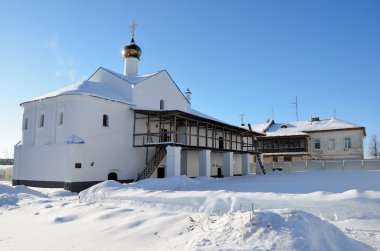 suzdal, vasilyevskiy manastır kilisesi sretenskaya Panoraması. Rusya'nın altın yüzük.