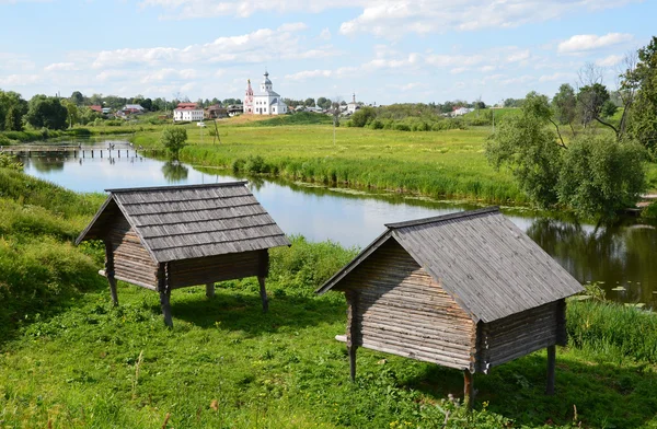 Panorama Suzdalu. zlatý prsten z Ruska. — Stock fotografie