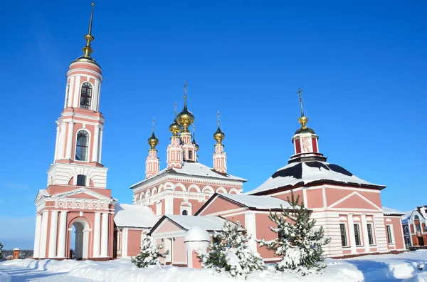 Kostel mihail Archangel v Suzdalu. zlatý prsten z Ruska. — Stock fotografie