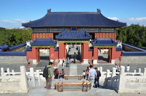Čína, chrámový komplex chrámu nebes v Pekingu. — Stock fotografie
