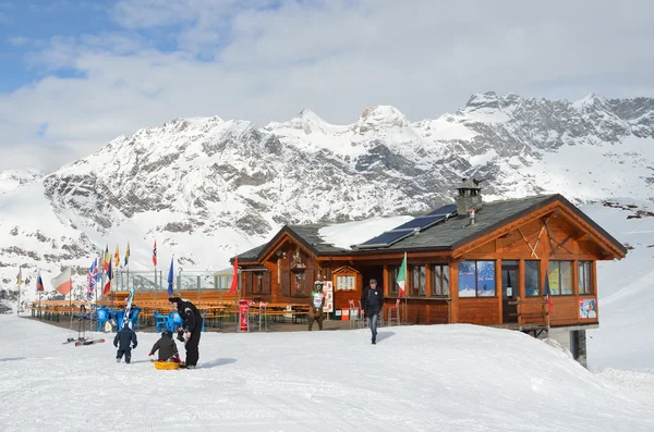 Italy, Valtournenche ski resort. Stock Picture