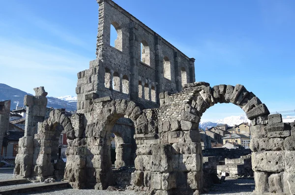 Italy, Aosta, Romao theatre . — стоковое фото