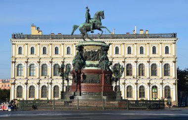 St. petersburg. İmparator nikolay 1 Anıtı.