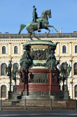 St. petersburg. İmparator nikolay 1 Anıtı.