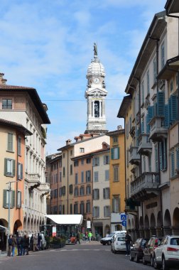 İtalya, bergamo bahar Panoraması.