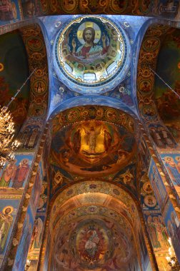 st. petersburg, üzerine kan üzerinde katedral Panoraması.