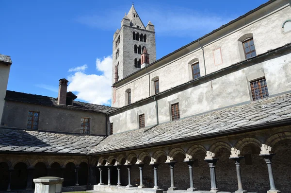 Italy, Aosta, ancient Church Peter and Urs. — Stock Photo, Image