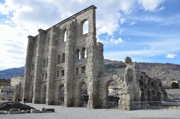 Italia, Aosta, Teatro romano . — Foto Stock