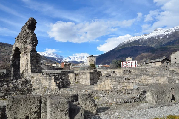 Italien, aosta, romaо theater. — Stockfoto