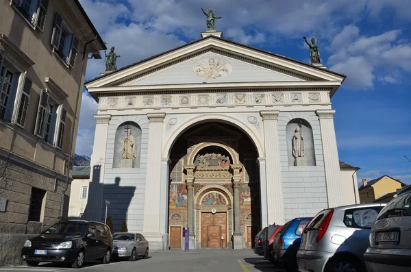 İtalya, aosta Katedrali. — Stok fotoğraf