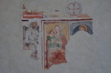 İtalya, bergamo, kilisenin snt.michele pozzo bianco, cappella, madonna.