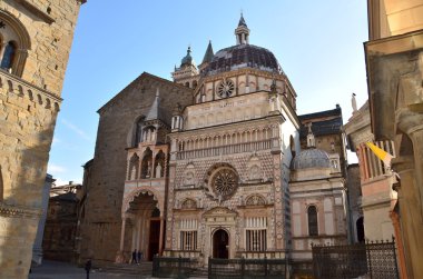 doğru basillica santa maria Maggiore İtalya, bergamo, görünümü.