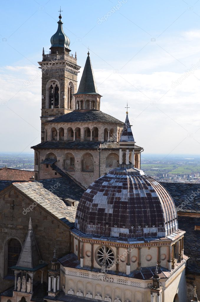 Italy, Bergamo, Basillica of Santa Maria Maggiore.