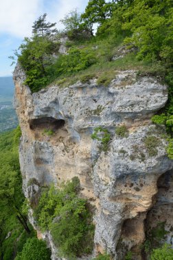 Rusya, adygeya, spring.ridge una-koz olarak dağ manzarası.