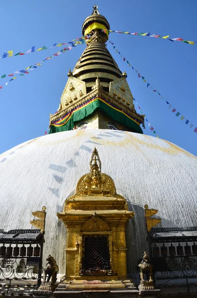 Swayambhunath stoepa, kathmandu, nepal. — Stockfoto